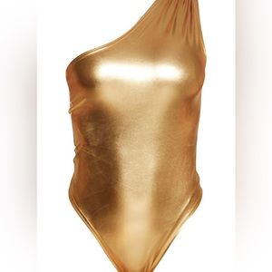 Gold One Piece Swimsuit